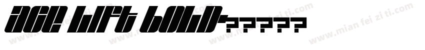 Ace Lift Bold字体转换
